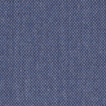 Kvadrat Fiord 771 fabric sample, blue-gray woven textile, dense irregular pattern with nubby texture for upholstery.