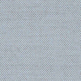 Woven fabric texture, pale blue and beige, horizontal stripes with speckled threads; Lapalma Kvadrat Fiord collection sample, matte finish.
