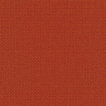 Hallingdal 65 Kvadrat fabric sample, terracotta orange woven texture, dense grid pattern, matte finish, lapalma product.