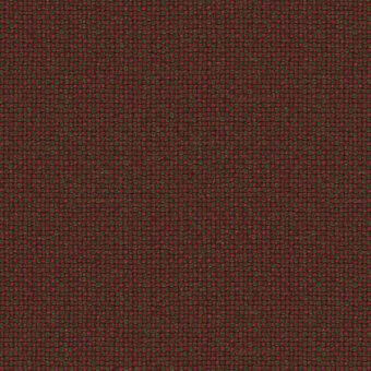 Hallingdal 65 Kvadrat fabric sample, red and olive green woven texture, dense dot pattern, studio lighting, lapalma fabric detail.