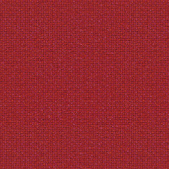 Reddish-orange Hallingdal 65 kvadrat fabric texture by Lapalma, dense woven matte finish, uniform nubby weave, label visible.