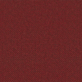 Hallingdal 65 Kvadrat fabric, deep red, looped pile weave with a nubby texture; color 687 by Lapalma.