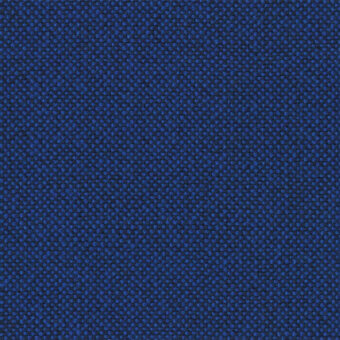 Lapalma Hallingdal 65 fabric sample, textured blue boucle weave, matte finish, with printed text identifying material and model 754.