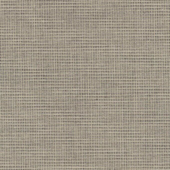 Woven fabric texture, beige and gray grid pattern, dense matte weave with subtle heathered tonal variations and integrated text label.