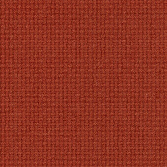 Terracotta woven fabric texture with a grid pattern, matte finish, and dense weave; includes a strand of off-white material.