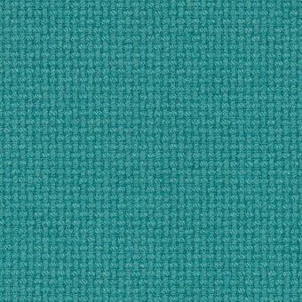 Teal woven fabric texture with a grid-like structure and small knots, matte finish, durable appearance, labeled “nobel 67136”.