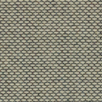 Re Wool Kvadrat fabric sample, beige and gray woven texture, repeating oval pattern, dense structured yarns, natural aesthetic.