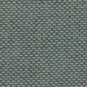 Kvadrat Re Wool 868 fabric sample, gray-green wool blend, dense geometric weave with heathered texture and visible horizontal-vertical threads.