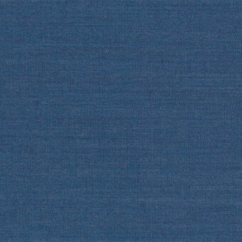 Medium blue woven fabric texture, Remix3 762 by Kvadrat, displays a dense dot pattern and matte finish, suitable for upholstery.