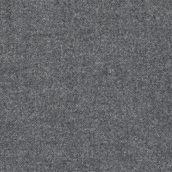Medium gray woven fabric texture with heathered tones, consistent vertical-horizontal pattern, matte finish, and subtle manufacturer text.
