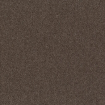 Divina Melange Kvadrat fabric sample, medium brown mottled texture, matte finish, detailed granular weave for upholstery applications.