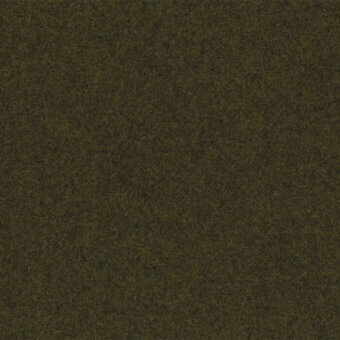 Olive green textured fabric sample displaying mottled color variation, woven looped construction, with “lapalma divina melange kvadrat” label visible.