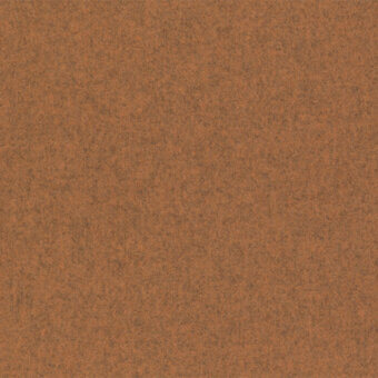 Terracotta fabric swatch with granular texture, displaying mottled tones and a discreet label reading “lapalma divina melange kvadrat divinamelange3 527”.