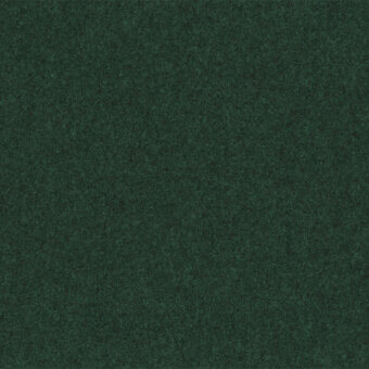 Green fabric sample with dense, granular texture and mottled tonal variations; matte finish, close-up studio shot, Divina Melange Kvadrat.