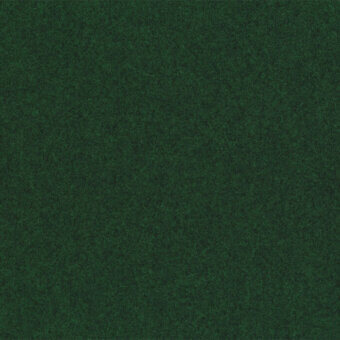 Green fabric swatch displaying a dense, granular texture with tonal variations and a soft, plush nap; solid color, woven appearance.