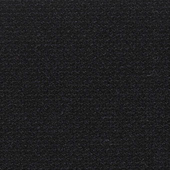 Dark gray woven fabric texture sample, short uniform pile, matte finish, identified as Lapalma steelcut3 190 by Kvadrat.