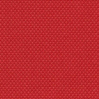 Red woven fabric texture with repeating circular nodes, identified as “lapalma steelcut kvadrat steelcut3 552”, matte finish.