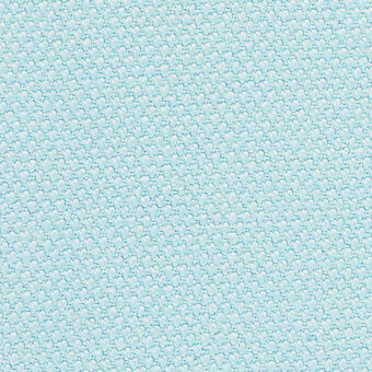 Woven texture pattern in muted blue-green, composed of small circular elements in a regular grid with a matte, granular surface quality.
