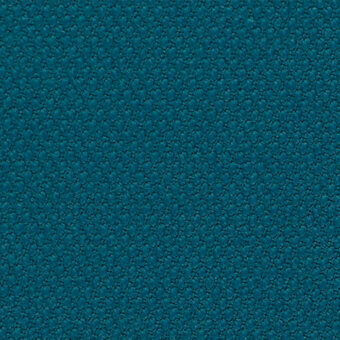 Lapalma fabric sample, teal steelcut3 835, granular texture with raised dots, matte finish, studio lighting.