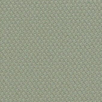 Steelcut Kvadrat fabric sample, sage green, dense woven texture with circular node pattern, matte finish.