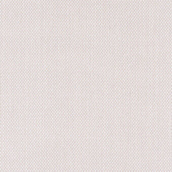 Steelcut Trio Kvadrat fabric sample, light beige woven texture, dense nubby grain, durable matte finish, labeled with fabric details.