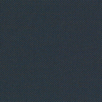 Steelcut Trio fabric by Kvadrat, heathered deep blue wool blend with brown and gray flecks, tight looped pile texture, color 756.