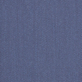Steelcut Trio Kvadrat fabric sample, blue-gray woven textile, dense nubby texture with heathered effect and subtle sheen.