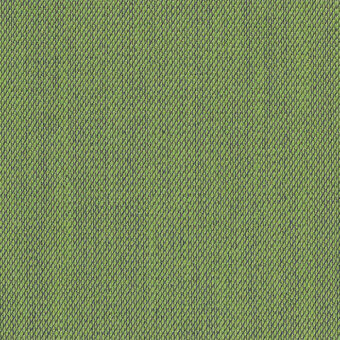 Green woven fabric texture with looped pile, speckled with darker green and gray, identified as Lapalma Steelcut Trio Kvadrat swatch.