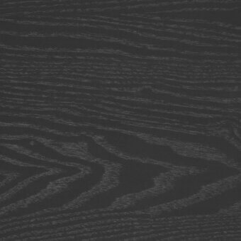Dark wood texture with pronounced grain, swirling patterns, and matte open pore finish in shades of gray and black.