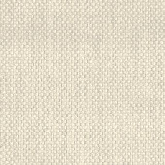 MDF Italia Maia fabric sample, off-white woven texture, grid pattern with subtle tonal gradient, dense and slightly irregular weave.