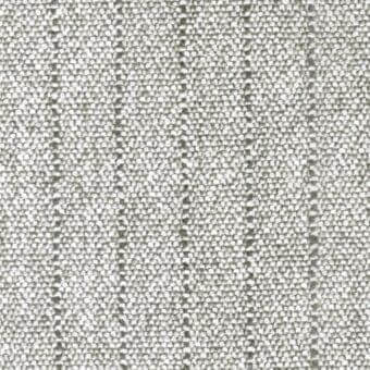 Woven fabric sample, light and medium grey tones, vertical stripes, textured nubby weave, studio shot, frank collection r352 col. 419.003.