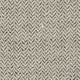 Beige and black chevron fabric sample with dense weave, displaying a repeating geometric pattern; MDF Italia Monaco fabric R319 col. 443.040.