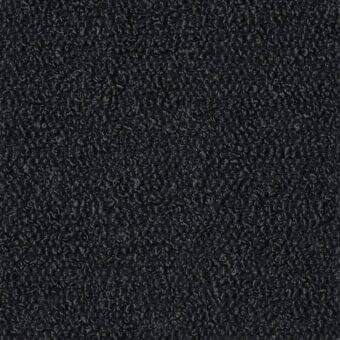 Anthracite grey “paradise” fabric (e) by MDF Italia, R545 col.124, displays a dense, looped weave with a matte, granular texture.