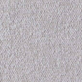 Light grey “paradise” fabric (col.042) by MDF Italia, dense nubby weave with irregular surface, horizontal lines, matte finish.
