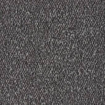 MDF Italia fabric sample, medium grey woven texture R546 col.140, dense granular loops create a raised, felt-like surface topography.