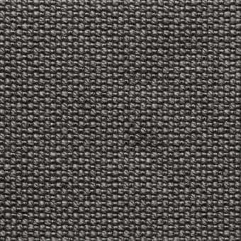 MDF Italia Ramiro fabric texture, dark gray woven material, repeating circular node pattern, structured grid, matte finish.