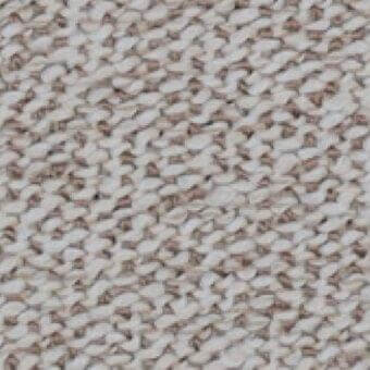Beige linen-blend fabric texture with speckled weave, matte finish; sample “delta r694 col.03” from MDF Italia fabrics collection.