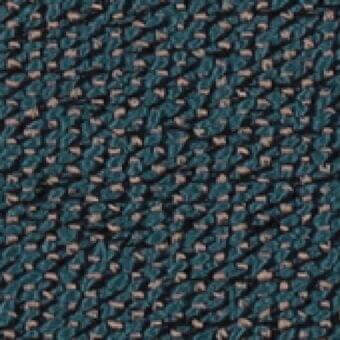 Delta fabric sample, teal and brown geometric weave, tight knit with raised texture, MDF Italia collection r695 col.03.