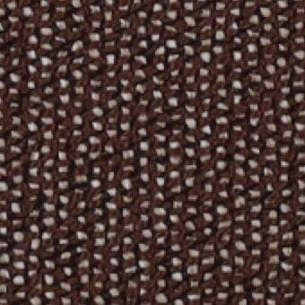 Woven fabric texture with repeating square pattern in deep brown and beige, featuring a tight, regular weave and matte finish.