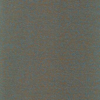 MDF Italia Parigi fabric sample, light blue rust R434, granular mottled texture with dispersed rust particles on a matte base.