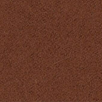 Brown fabric sample with granular texture, matte finish, and subtle tonal variations; warm medium tone with reddish undertones.