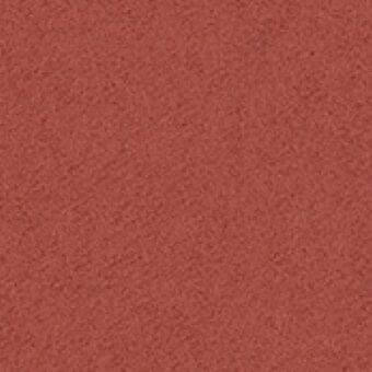 Terracotta fabric sample with granular woven texture, consistent earthy tone, neutral background, and subtle product code text overlay.