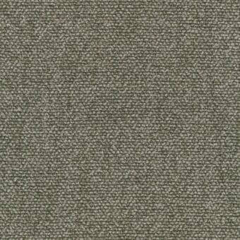 Moss green looped pile fabric texture with heathered tones, displaying a dense, uniform weave and matte finish; MDF Italia fabric sample r647 col.02.