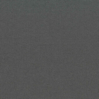 Woven fabric texture, smoke grey color, repeating square loop pattern; dense matte weave, studio shot with product labeling.
