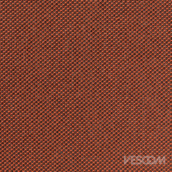 Terracotta fabric texture with brick pattern, dark flecks, matte finish; VESCOM “norfolk mattone brick” from miniforms “b” range.