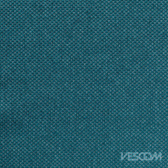 Norfolk petrolio fabric, petrol green woven texture with silver threads, dense weave from Vescom’s “b” collection by miniforms.