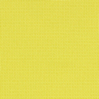 Canary yellow woven fabric texture features a dense, uniform grid pattern of small squares with a matte finish; textile sample.