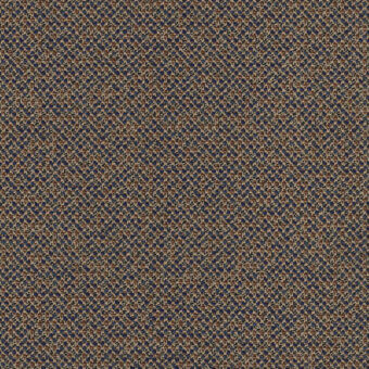 Mica crisp texture displaying a dense, irregular pattern in navy blue, brown, and beige tones with a woven, nubby fabric surface.