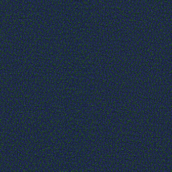 Navy blue textile pattern with scattered lime green shapes, woven texture from the Sera Mare collection by miniforms, studio lighting.