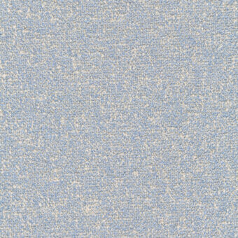 Zero Zucchero fabric texture by Sahco Kvadrat, light blue and off-white granular weave, matte finish, densely packed irregular shapes.